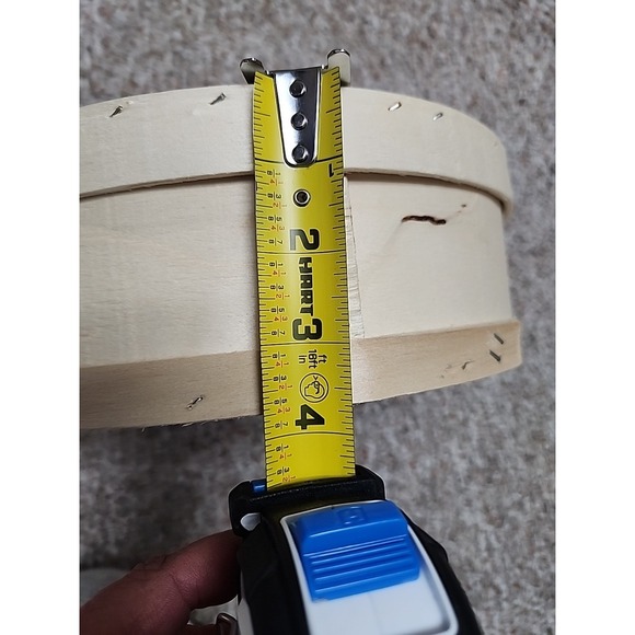 Used Zingerman's 11" Round Wooden Pine Cheese Box Crate Hat Box Unfinished - Picture 7 of 7